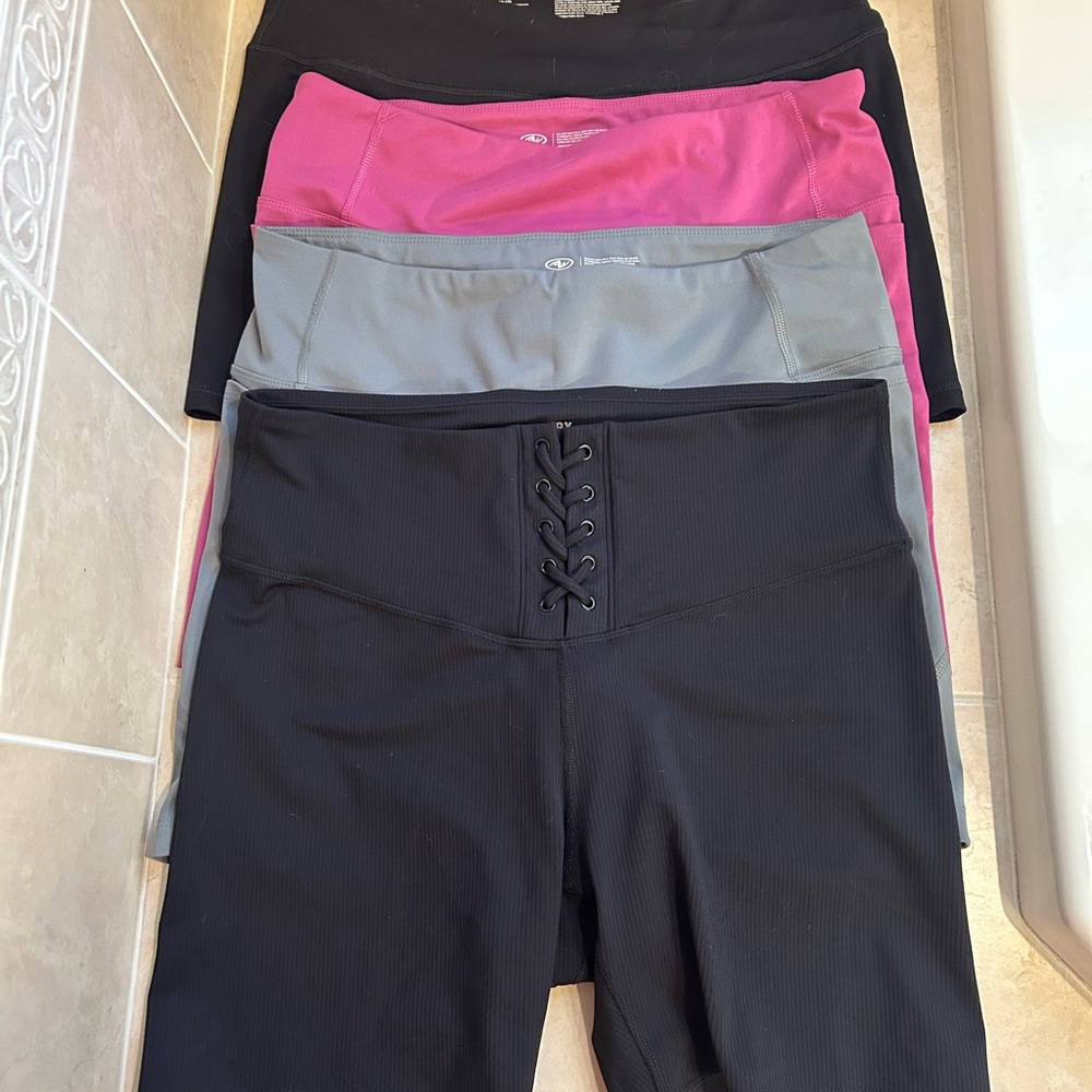 Bundle of 4 XL Women’s Spandex Biker Shorts